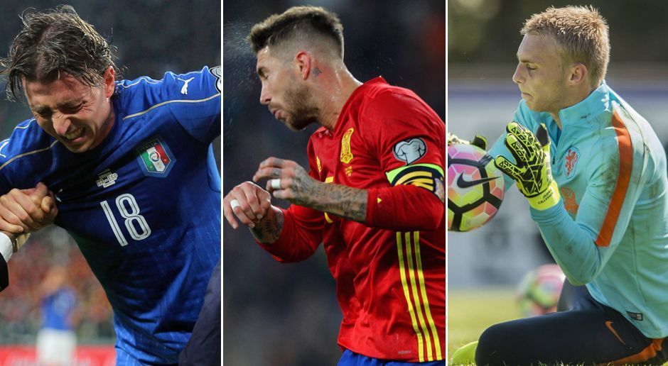 
                <strong>Diese Stars verletzten sich in der Länderspielpause</strong><br>
                Während der Länderspielpause herrscht das große Zittern bei Europas Topklubs. Denn immer wieder kehren Schlüsselspieler verletzt von ihren Nationalmannschaften zurück. Dieses Mal hat es unter anderem Reals Abwehrchef Sergio Ramos erwischt. ran.de zeigt, welche Stars sonst noch verletzt zu ihren Vereinen zurückkehrten.
              