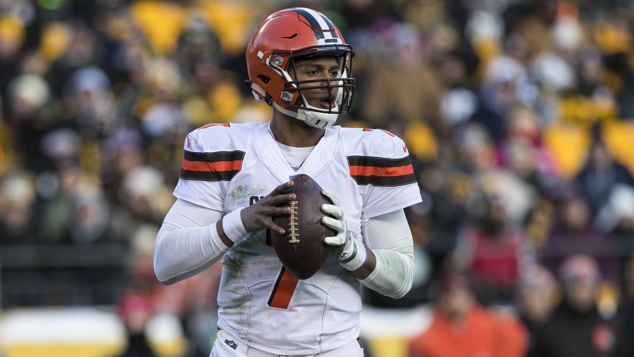 <strong>5. Platz (geteilt): DeShone Kizer </strong><br>Interceptions: 22<br>Saison: 2017<br>Team: Cleveland Browns