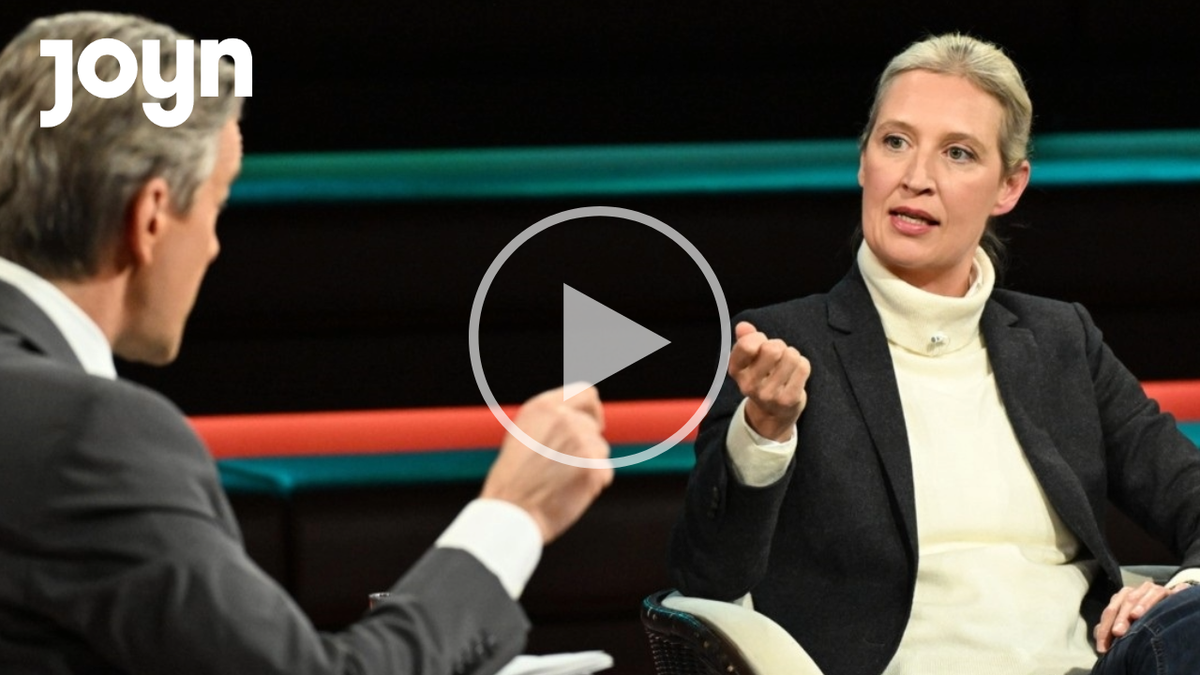 Joyn-Teaser: Alice Weidel bei Markus Lanz