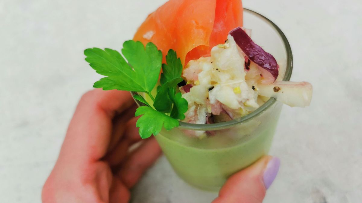 Lachs Panna Cotta