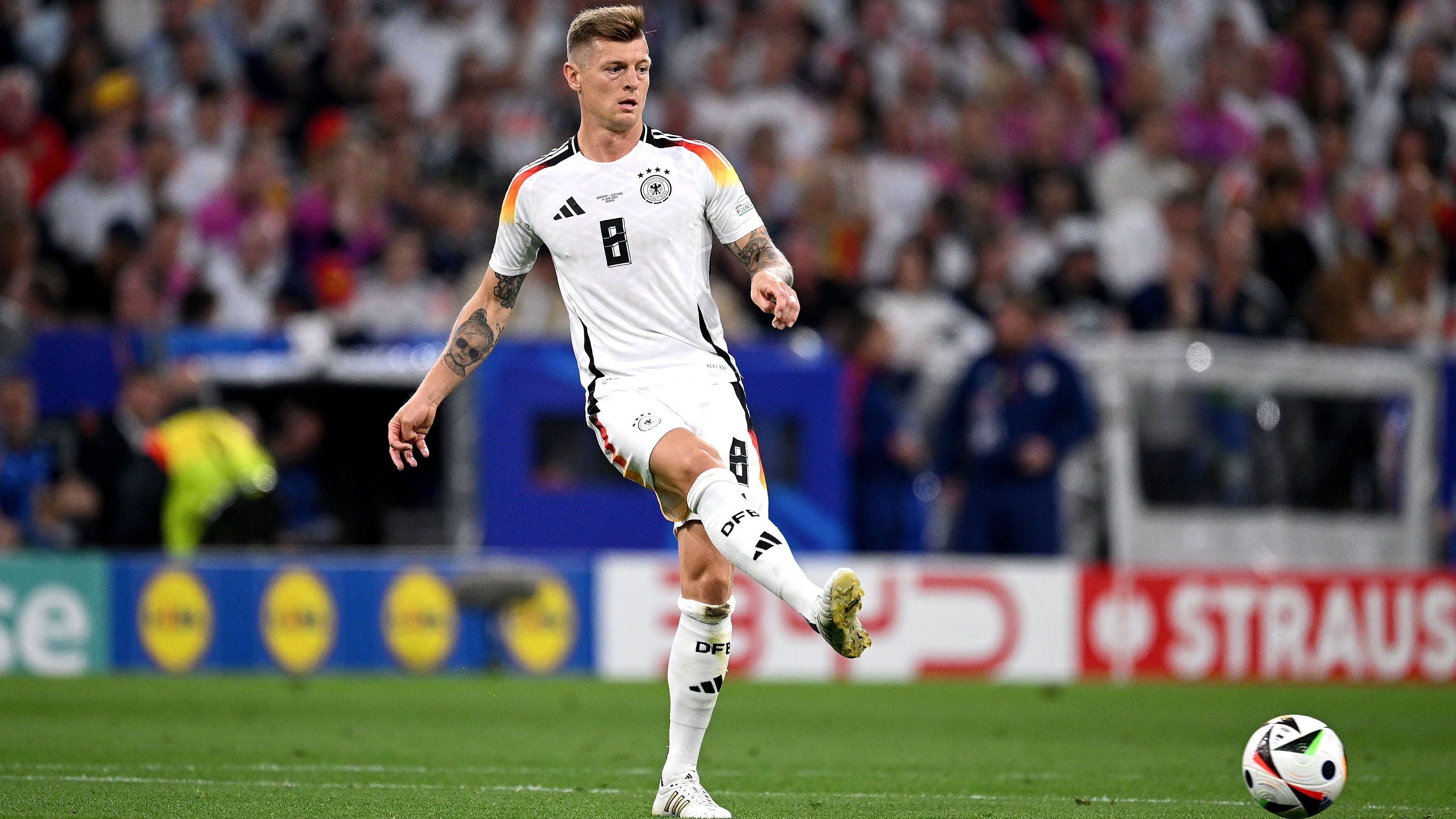 <strong>Rang 7 (geteilt): Toni Kroos</strong><br>Länderspiele: 113<br>Länderspiel-Tore: 17