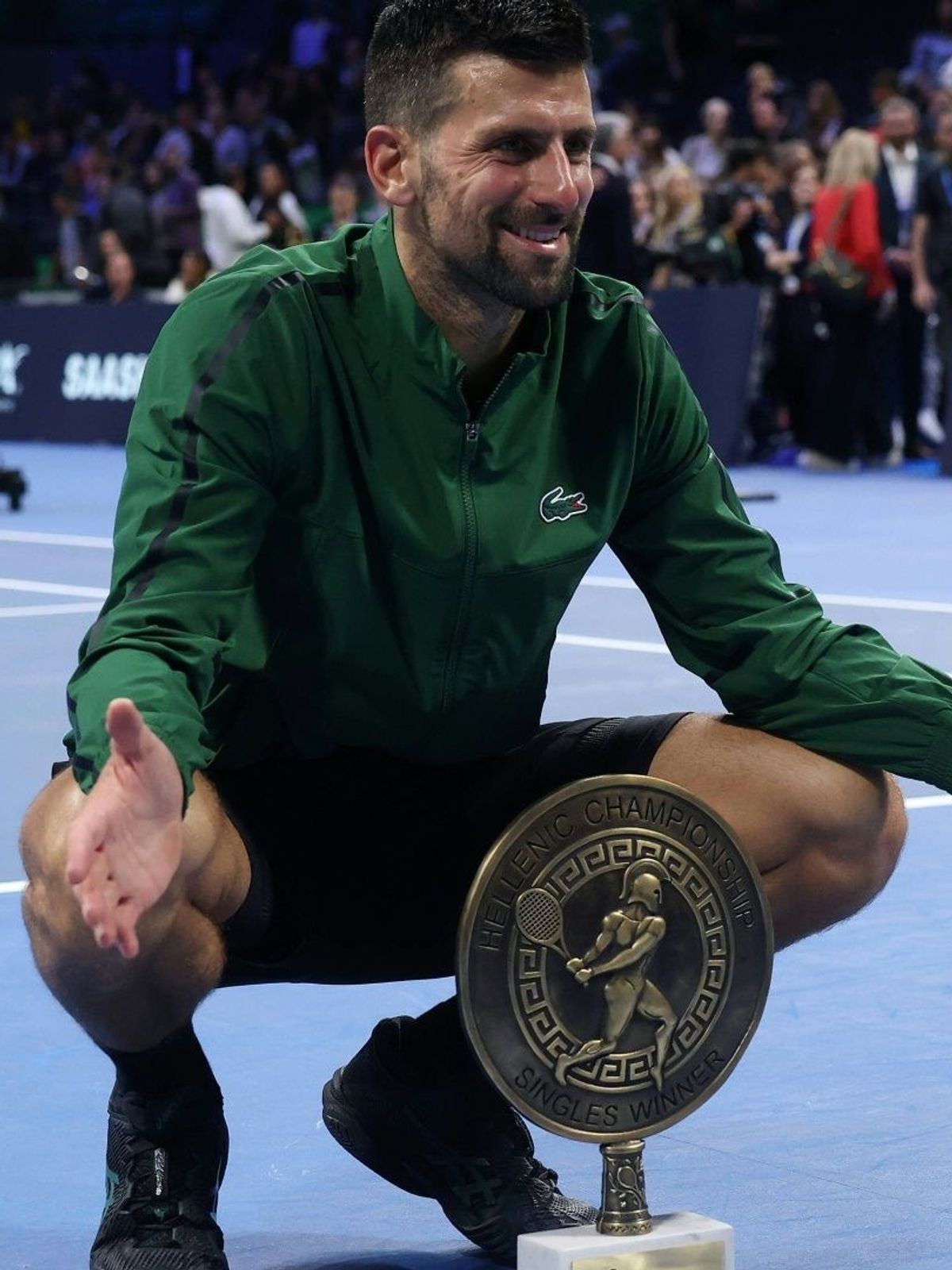 Novak Djokovic nach seinem Sieg in Athen