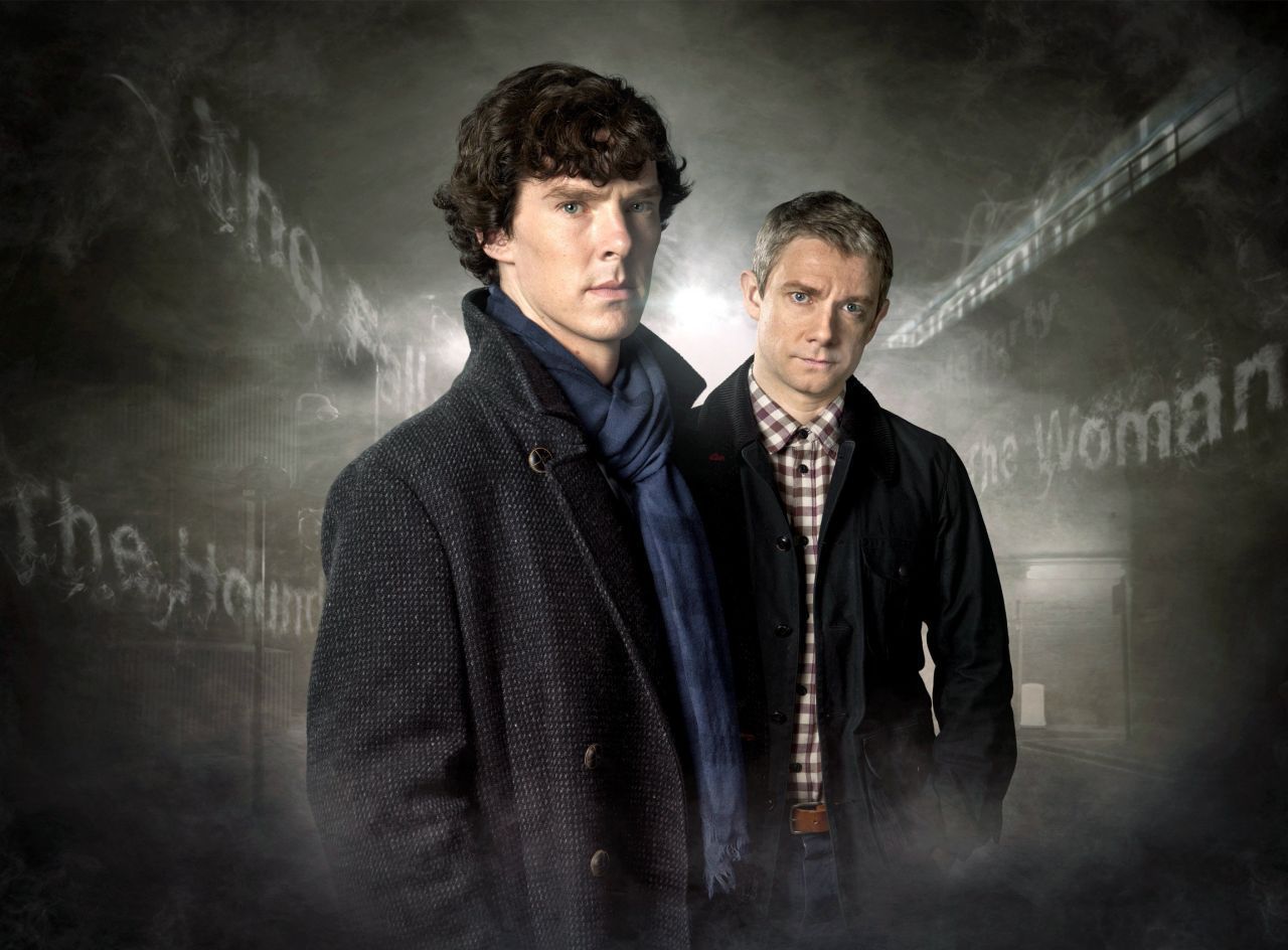 Sherlock Holmes (Sherlock, 2010). Die Geschichten des legendären Detektivs haben ihren Ursprung in Sir Arthur Conan Doyle im Jahr 1886. Wie die frühe Version verfügt auch Benedict Cumberbatchs (links) moderne Interpretation über die seltene Beobachtungsgabe.