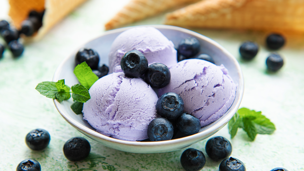 Blaubeer-Eis