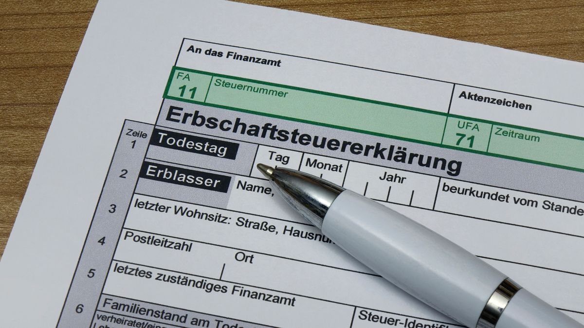 Erbschaftsteuer - Formular