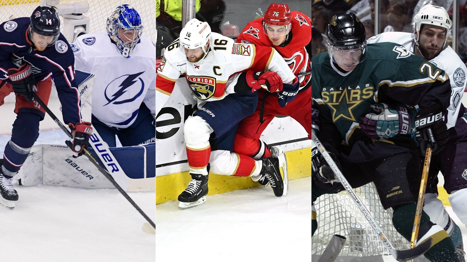
                <strong>Die längsten Playoff-Spiele der NHL-Geschichte</strong><br>
                Bereits Spiel 1 der Halbfinal-Playoffs 2023 der NHL zwischen den Florida Panthers und den Carolina Hurricanes ging als eines der längsten Partien in die Geschichte ein. Erst in der 80. Minute der Verlängerung erzielten die Panthers den Siegestreffer. Doch es gab sogar noch deutlich längere Playoff-Overtimes. ran zeigt sie. (Quelle: NHL Public Relations/Stand: 19. Mai 2023)
              