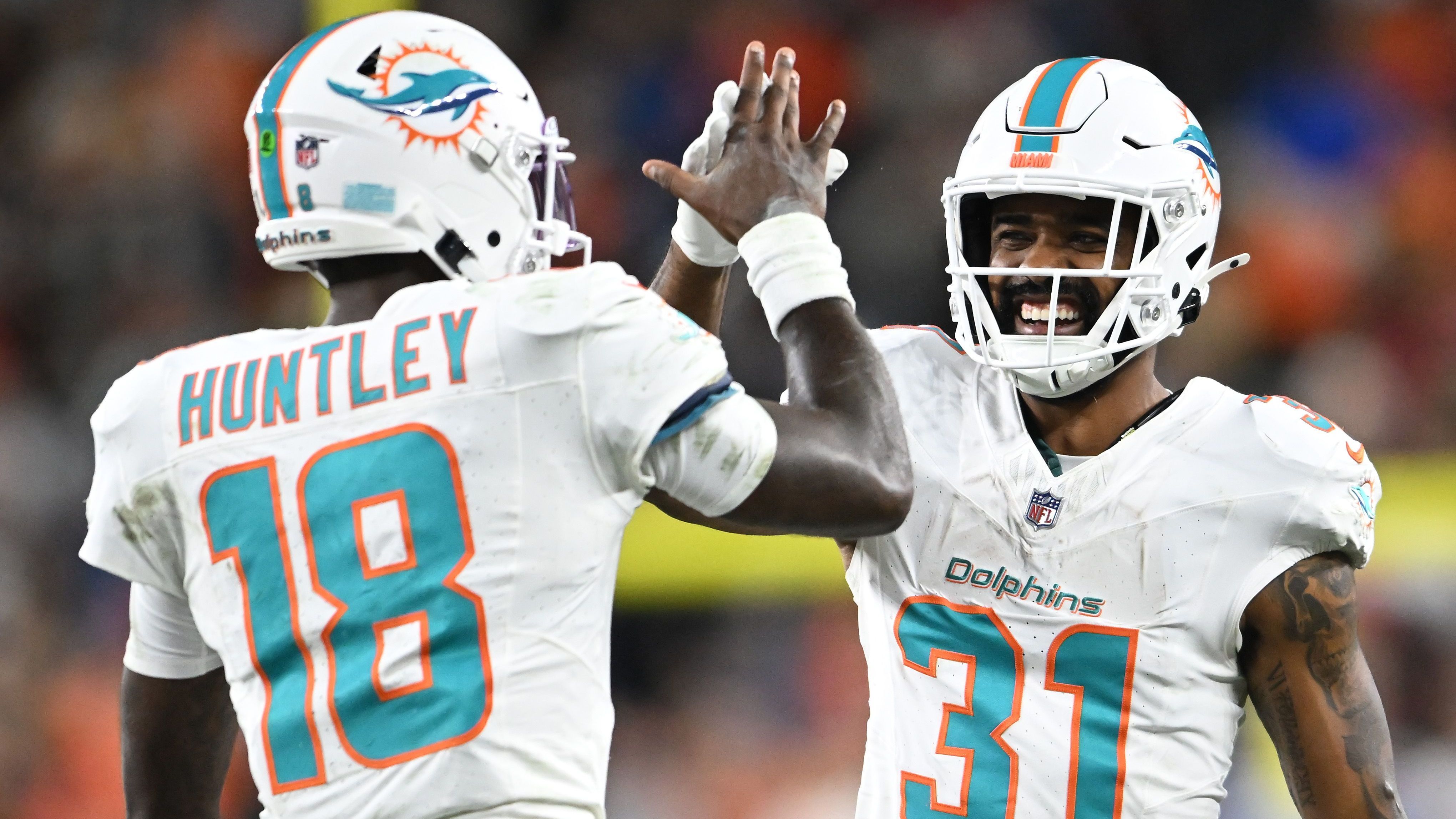 <strong>Platz 21 (geteilt): Miami Dolphins</strong><br>Gegnerbilanz in 2024: 137-152<br>Prozentualer Anteil der Siege der Gegner: 47,4