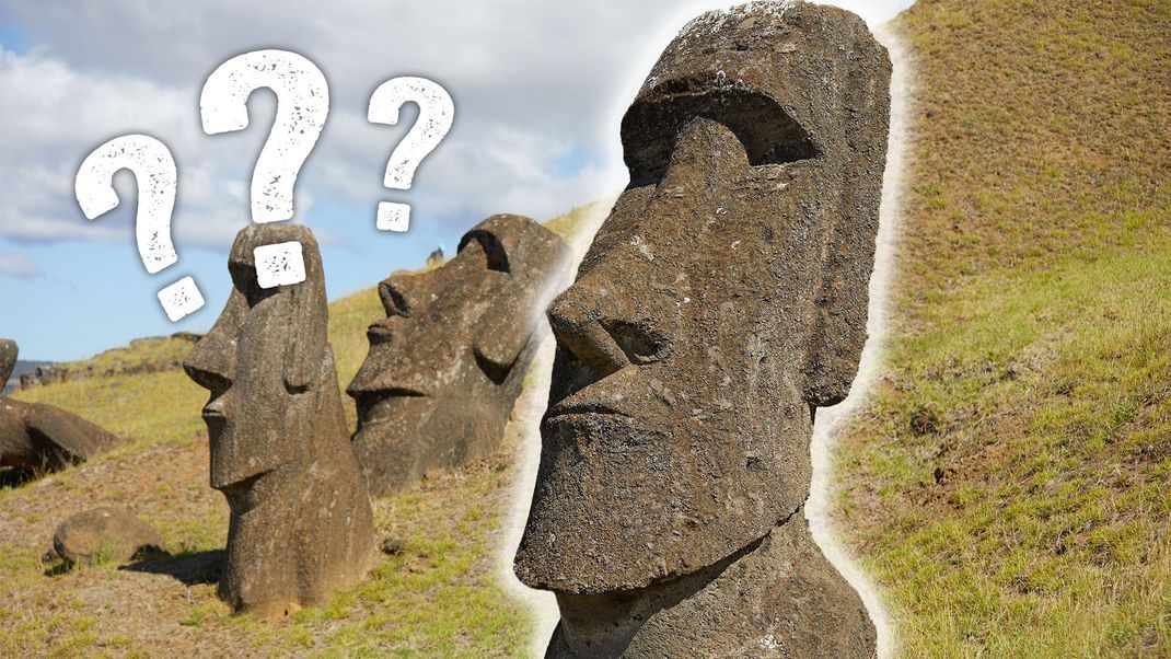 Kolossale Sehenswürdigkeiten erwarten die Besucher:innen auf der Osterinsel. Den Ursprung bzw. den Zweck der riesigen Moai-Statuen konnten Forschende immer noch nicht final klären. 