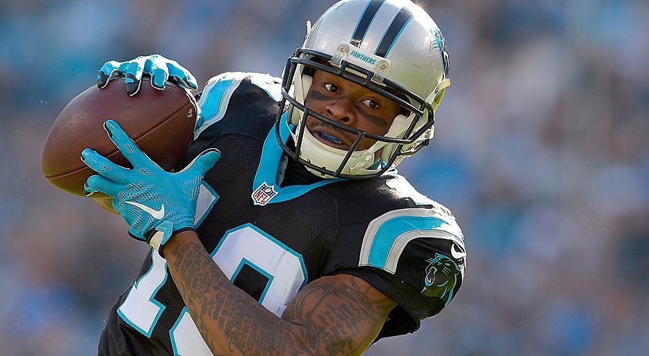 
                <strong>Ted Ginn Jr.</strong><br>
                Die Panthers setzen auf Ted Ginn Jr. (Foto), Corey Brown und Rookie Devin Funchess. Auch wenn Brown in den Conference Final einen spektakulären Touchdown über 86 Yards verbuchte, haben die Ballfänger der Panthers nicht die Klasse der Broncos. Dieser Punkt geht an Denver. 1:1.
              