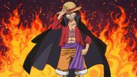 One Piece Compositonj: Ruffy vor Feuer