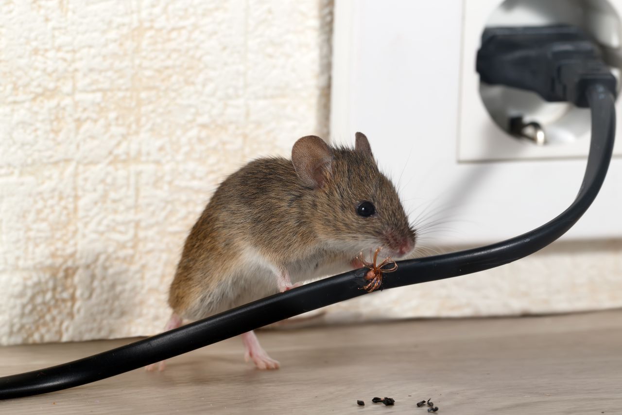 Auch auf Elektrokabel haben es Mäuse abgesehen. 