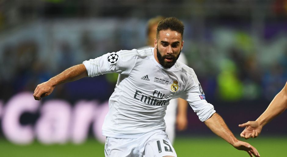 
                <strong>Daniel Carvajal (Real Madrid)</strong><br>
                Daniel Carvajal (Real Madrid): Kassiert schon nach zehn Minuten nach einem klaren Foul an Griezmann die Gelbe Karte. Macht auf der rechten Verteidigerseite eine ordentliche Partie, muss aber nach 52. Minuten unter Tränen verletzt den Platz verlassen. Für ihn kommt Danilo. ran-Note: 3+
              