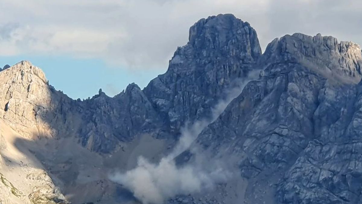 Wanderwege gesperrt - massiver Felssturz in den Dolomiten!
