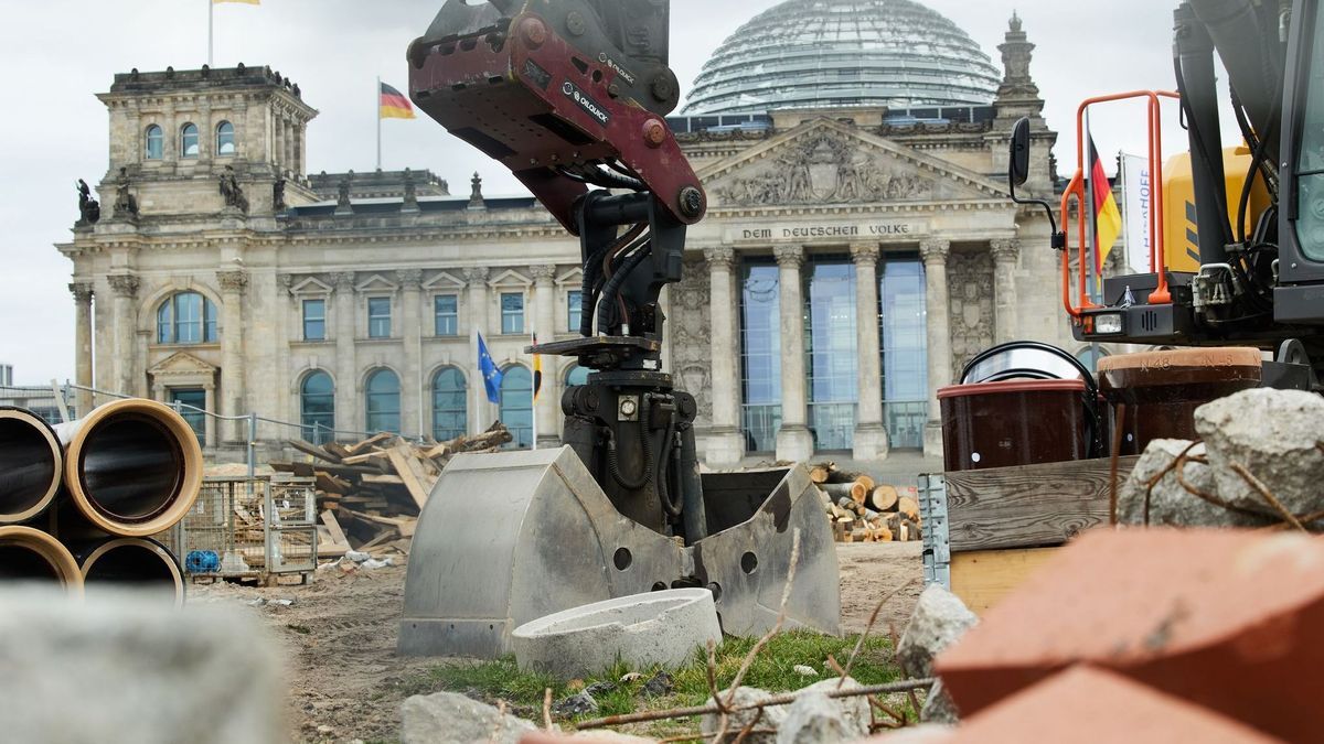 Bundestag - Sondersitzung zur Grundgesetzänderung