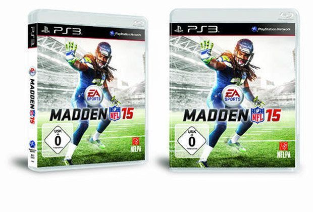 
                <strong>Cover-Bild Madden 15</strong><br>
                So sah das Madden-Cover 2015 mit Seahawks-Star Richard Sherman aus. Wer schafft es auf das Cover des Nachfolge-Spiels 2016? ran.de zeigt die vier Kandidaten, die von EA Sports zur Auswahl gestellt wurden.
              