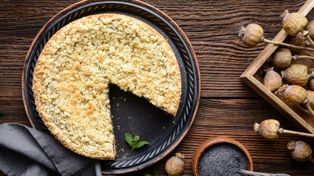 Mohnkuchen geht auch vegan - und das auch noch richtig lecker.