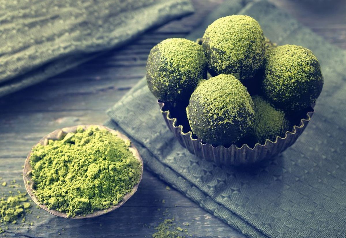 Banane-Matcha-Balls