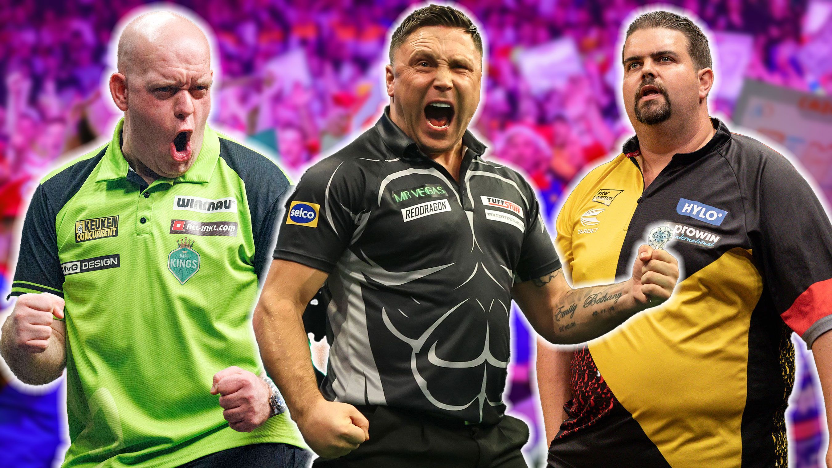 <strong></strong><strong>Darts-WM 2023: Die Walk-On-Songs der Darts-Profis</strong><br>Die Darts-WM 2023 steht vor der Tür. Für den Walk-On hat jeder Spieler seinen eigenen Song. Die Fans rasten aus, die Masse tobt und der Gegner wird eingeschüchtert. ran schaut auf die Walk-On-Songs der 32 gesetzten und allen deutschen Spieler (Quelle: PDC/Stand: 15.12.2023) Am 06. Januar gibt es dann auch die Promi-Darts-WM live auf ProSieben, Joyn und ran.de. Mit dabei: Der neue Weltmeister.