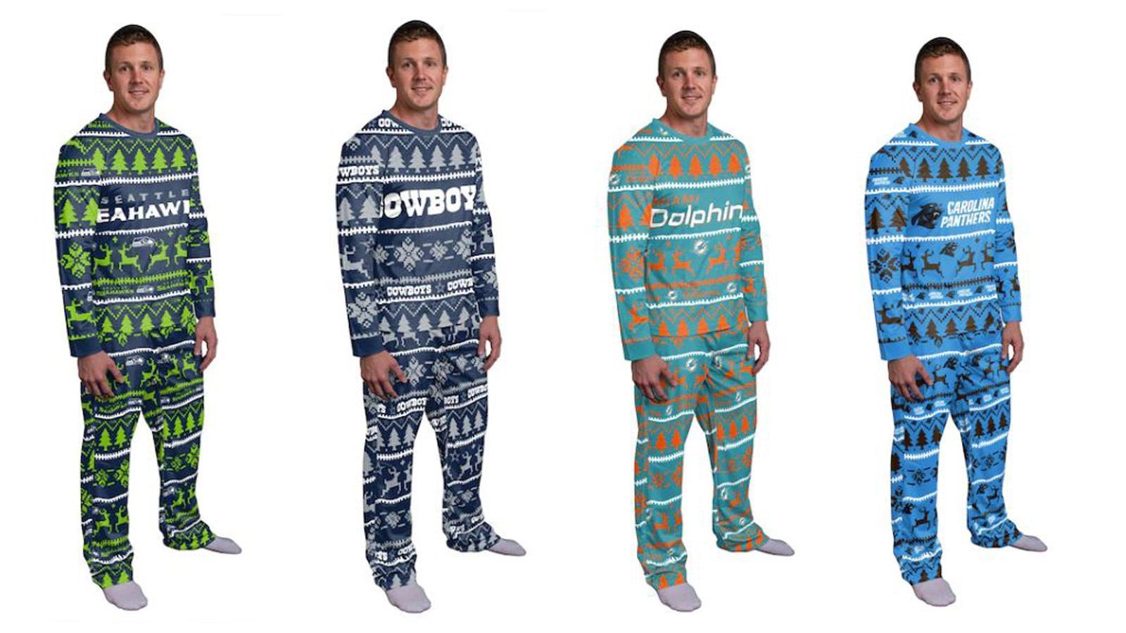 
                <strong>Pyjama</strong><br>
                Wer dem Ugly Sweater noch eines draufsetzen will, der schläft im Pyjama seines Lieblingsteams.
              