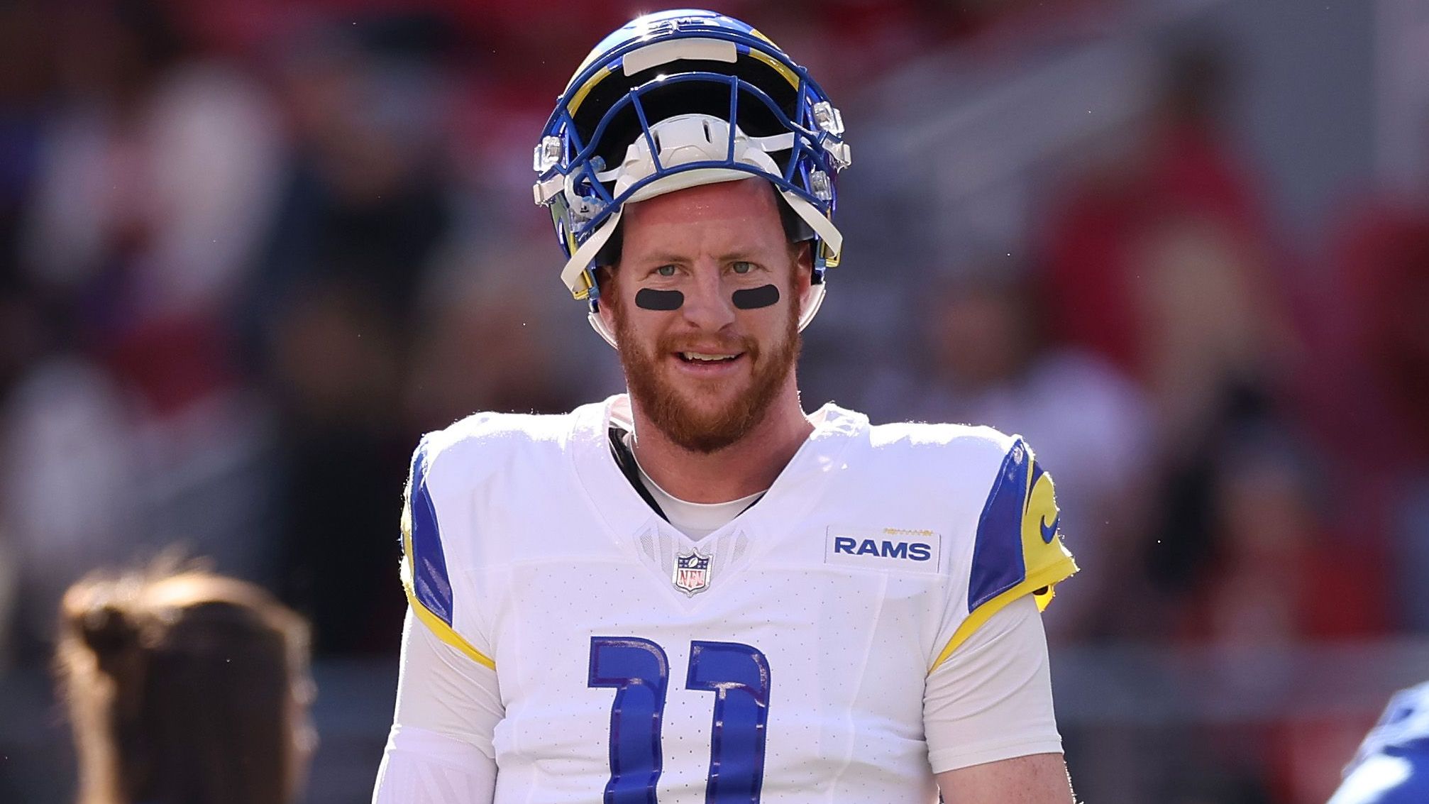 <strong>Platz 24 (geteilt): Carson Wentz</strong><br>Fumbles insgesamt: 24<br>Davon verlorene Bälle: 6<br>Teams: Indianapolis Colts, Washington Commanders, Los Angeles Rams<br>Spiele: 37