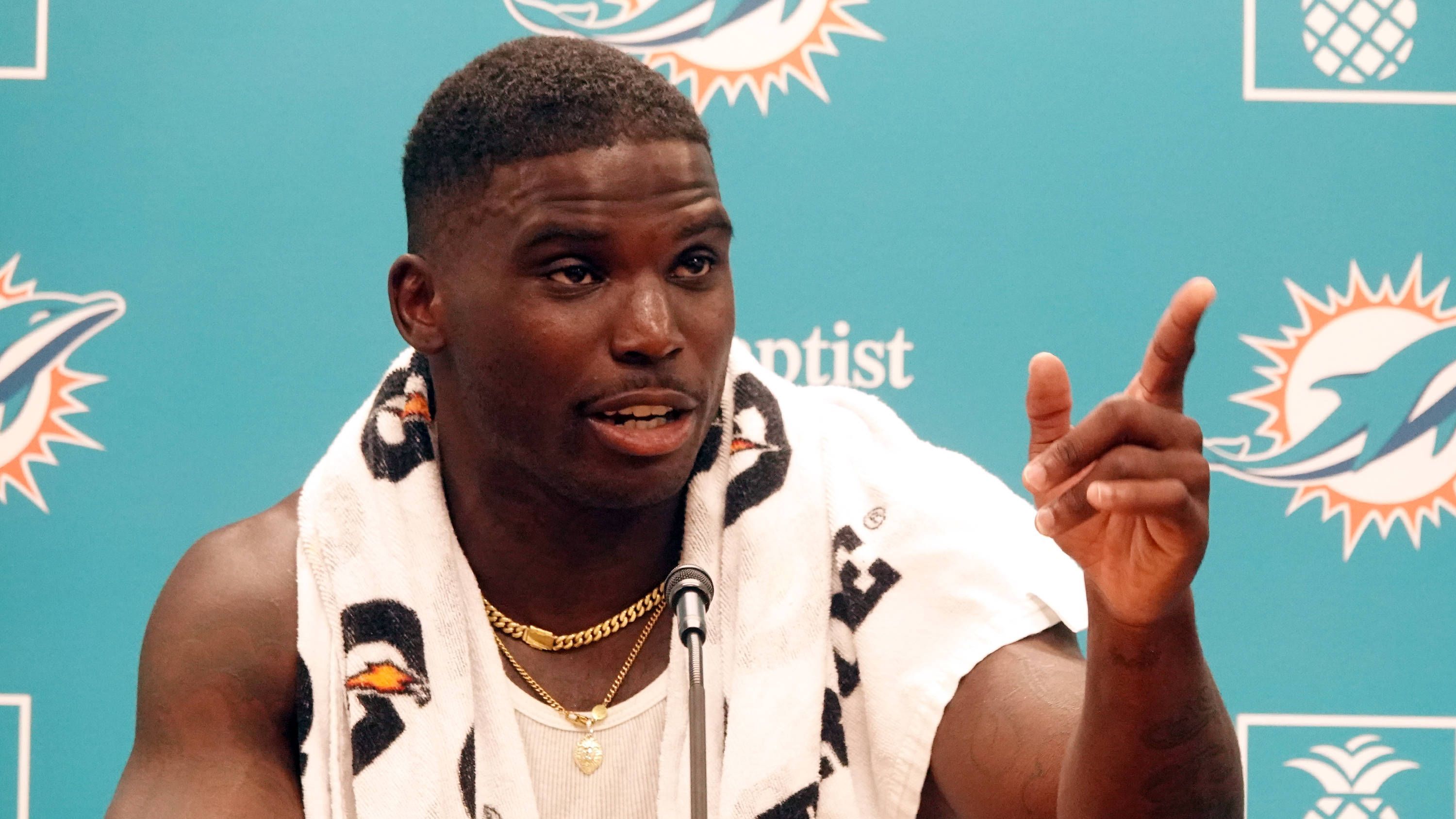 <strong>Platz 7: Tyreek Hill</strong><br>Alter: 31<br>Position: Wide Receiver<br>Team: Miami Dolphins