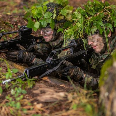 Reservisten der Bundeswehr bei einer Übung