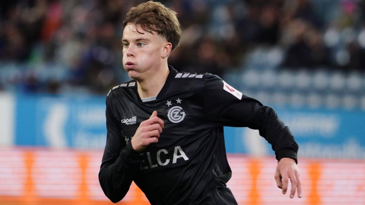 02.11.2025 Fussball Herren Saison 2024 2026 Super League FC Luzern- Grasshoppers Zuerich 6:0 Bild : Jonathan Asp Jensen (GC) Aktion Einzelbild *** 02 11 2025 Soccer Men Season 2024 2026 Super Leagu...