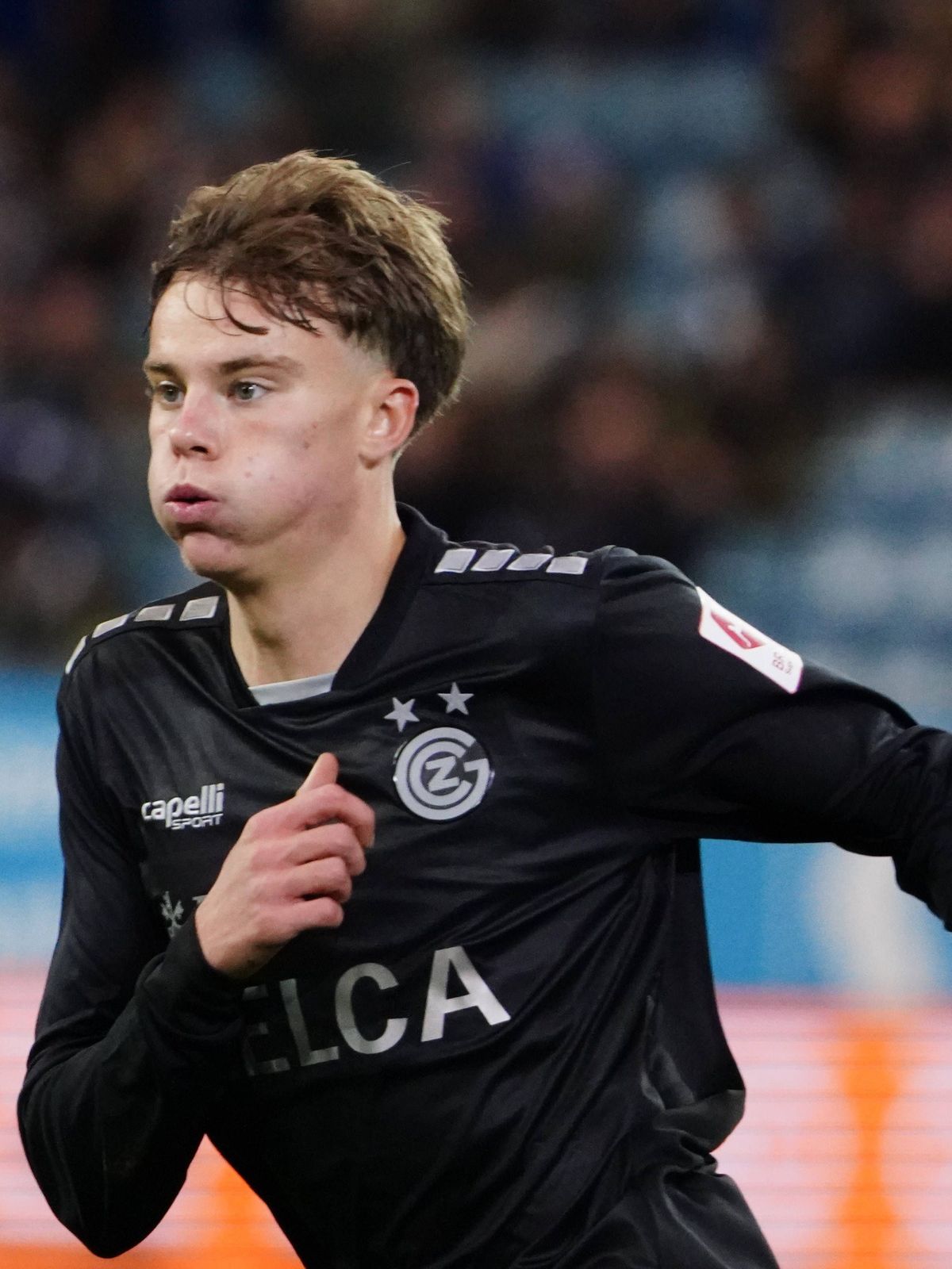 02.11.2025 Fussball Herren Saison 2024 2026 Super League FC Luzern- Grasshoppers Zuerich 6:0 Bild : Jonathan Asp Jensen (GC) Aktion Einzelbild *** 02 11 2025 Soccer Men Season 2024 2026 Super Leagu...