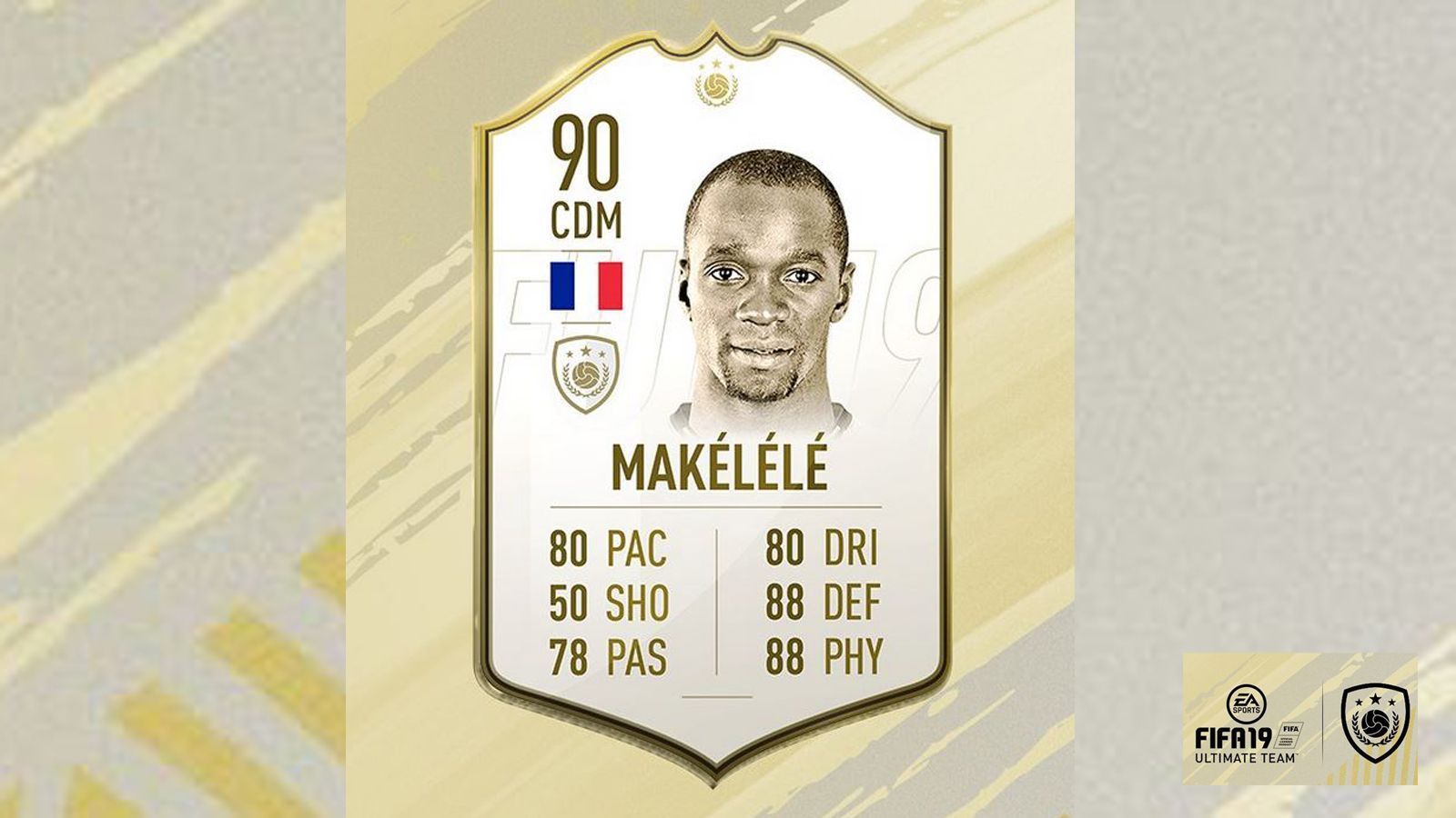 
                <strong>Claude Makelele</strong><br>
                Claude Makelele (Frankreich)Stärke: 90
              