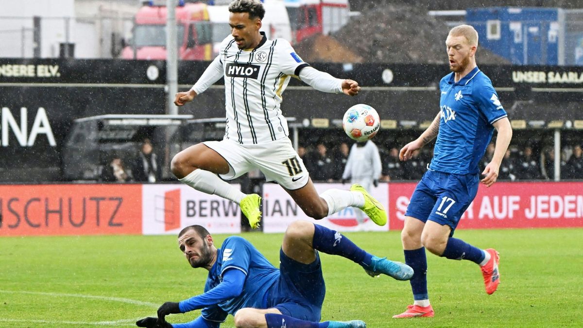 Kampf war Trumpf: Elversberg gegen Darmstadt
