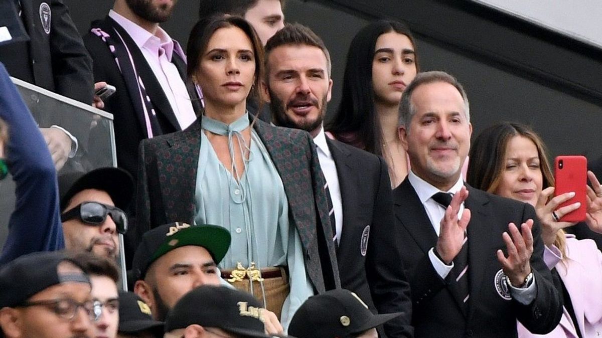 Sahen Miamis Niederlage: David und Victoria Beckham