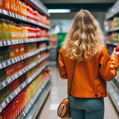 Frau Supermarkt