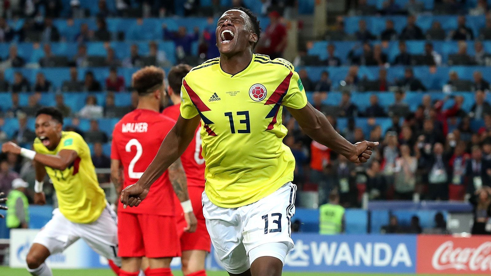 
                <strong>Rechter Verteidiger: Yerry Mina (23, Kolumbien)</strong><br>
                drei Einsätze über die volle Distanz (im ersten Gruppenspiel nicht eingesetzt/300 Minuten)drei Tore27 zurückeroberte Bälleinsgesamt 15 Länderspiele und sechs Torespielt beim FC Barcelona
              