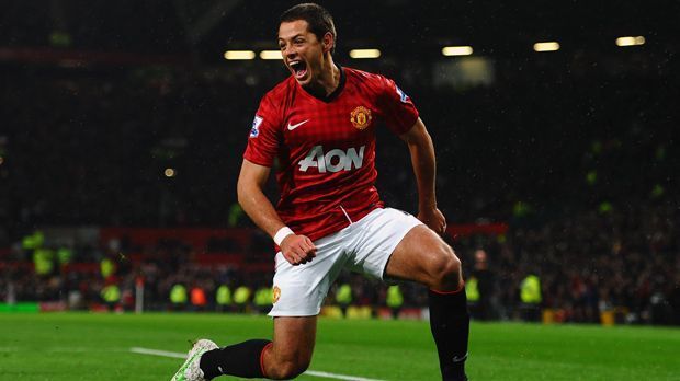 
                <strong>Platz 5 - Chicharito</strong><br>
                Verein(e): Manchester UnitedPremier-League-Tore: 37Minuten pro Tor: 130,2
              