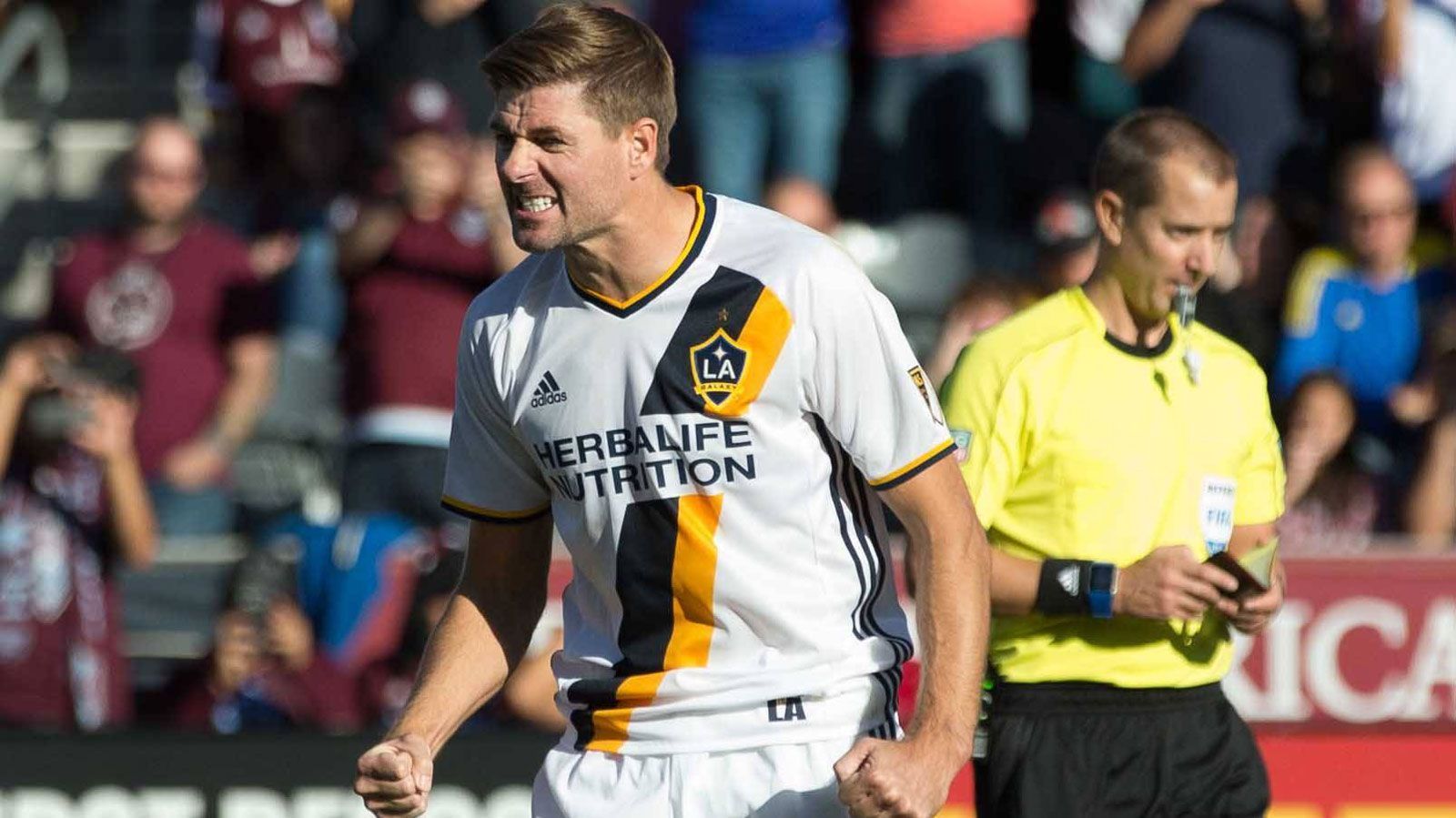 
                <strong>Steven Gerrard</strong><br>
                &#x2022; In der MLS aktiv: 2015 bis 2016<br>&#x2022; Verein: Los Angeles Galaxy<br>&#x2022; Absolvierte Partien: 39 (fünf Tore)<br>
              