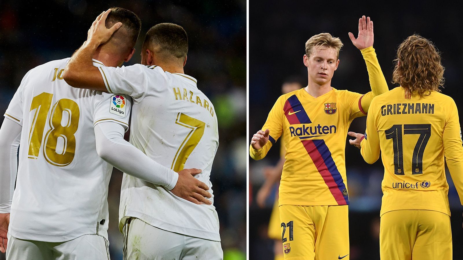 
                <strong>Real und Barca im Vergleich: Der vergangene Transfersommer</strong><br>
                Wirklich mit Ruhm haben sich beide im Nachhinein betrachtet nicht bekleckert. Real hat im Sommer 2019 fast 350 Millionen Euro für neue Spieler in die Hand genommen. Eden Hazard kam für 100 Millionen, Luka Jovic für 60. Hazard stand in La Liga nur 14 Mal in der Startelf, Jovic sogar nur vier Mal - dabei erzielte der Ex-Frankfurter gerade einmal zwei Tore. Barca hat auch stattliche 270 Millionen Euro für neues Personal ausgegeben. Die Verpflichtung von Frenkie de Jong (75 Millionen) ist auch jetzt noch nachvollziehbar. Antoine Griezmann hingegen hat noch nicht wirklich gezeigt, dass er 120 Millionen Wert ist. Bis jetzt bringt er mehr Unruhe ins Team, als dass er zum sportlichen Erfolg beiträgt. Dazu kamen viele kleine Transfers, die das Geschehen auf dem Rasen nicht wirklich beeinflusst haben.
              