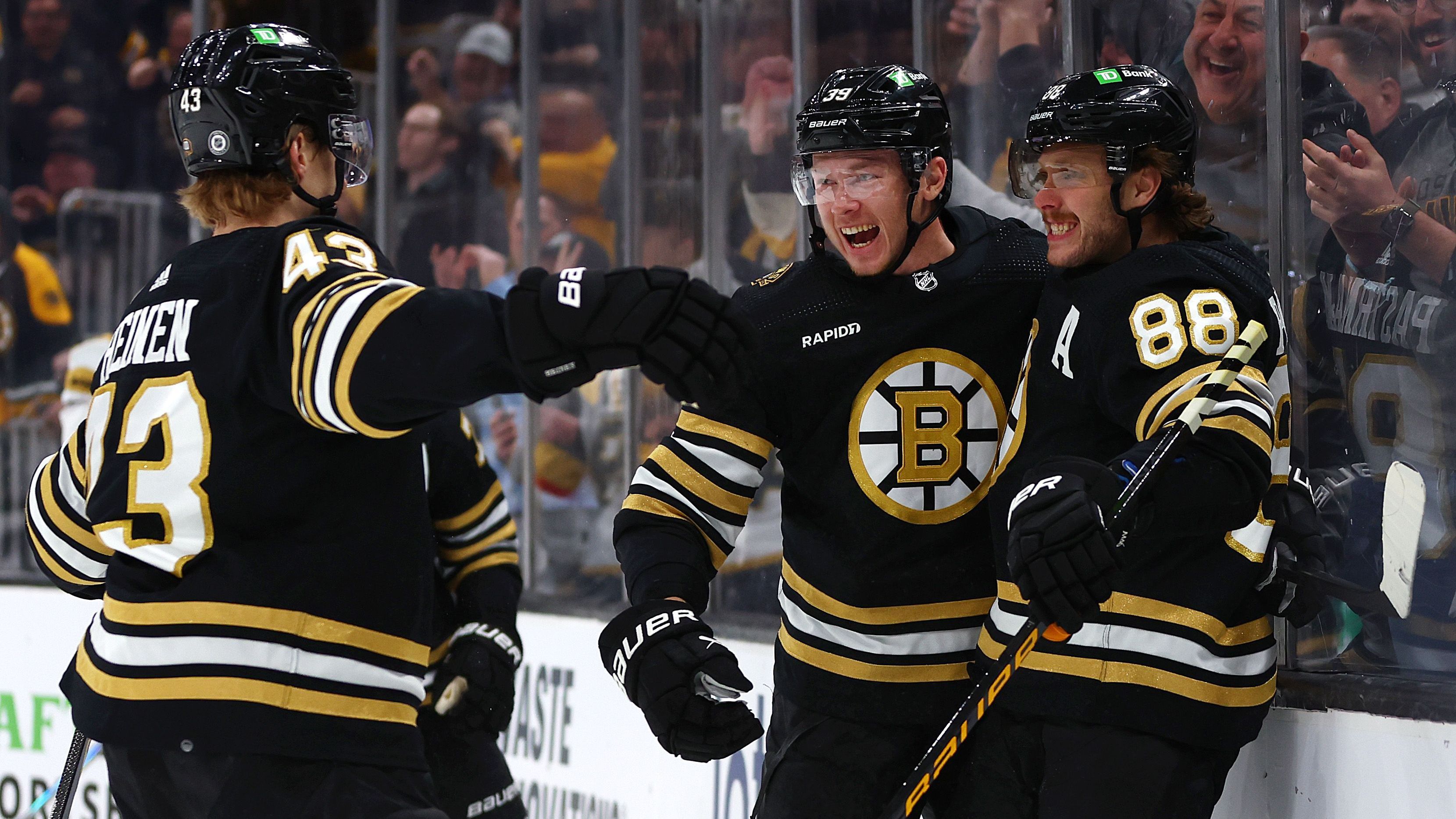<strong>Boston Bruins - Atlantic Division</strong><br>Bilanz: 43-32<br>Top-Scorer: David Pastrnak - 102 Punkte