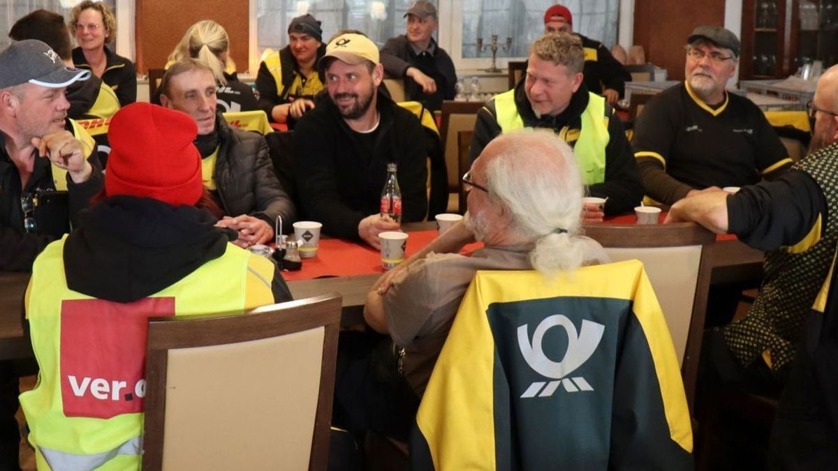 Warnstreik bei der Deutschen Post - Mannheim