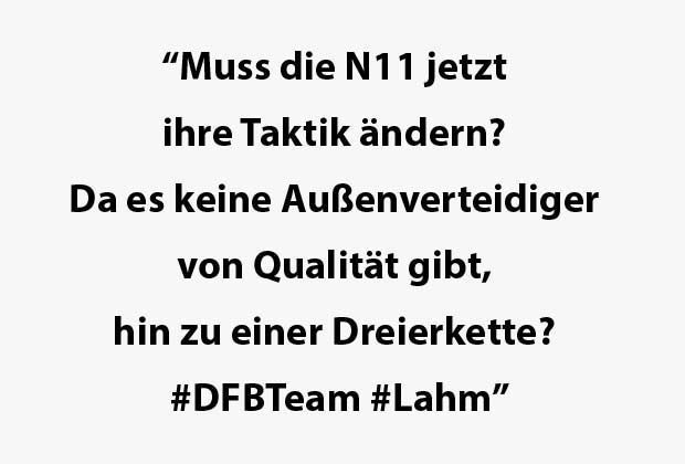 
                <strong>Lahm-Rücktritt: So reagiert das Netz</strong><br>
                Lahm ist weg, stellt Löw in Zukunft auf Dreierkette um?
              