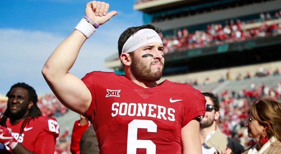 
                <strong>Baker Mayfield - University of Oklahoma</strong><br>
                Baker Mayfield ist wahrscheinlich der momentan beste College-Quarterback. 37 Touchdowns bei nur fünf Interceptions und eine Completion-Rate von 71,4% sprechen eine deutliche Sprache. Allerdings schätzen ihn viele Experten als zu klein für die NFL ein. Außerdem ist Mayfield extrem extrovertiert und hat seine Emotionen nicht immer im Griff. Daher dürften einige Teams, trotz seiner starken Leistungen, Abstand vom OU-Quarterback nehmen. Ein Draft in Runde eins bis drei scheint für Mayfield dennoch realistisch.
              