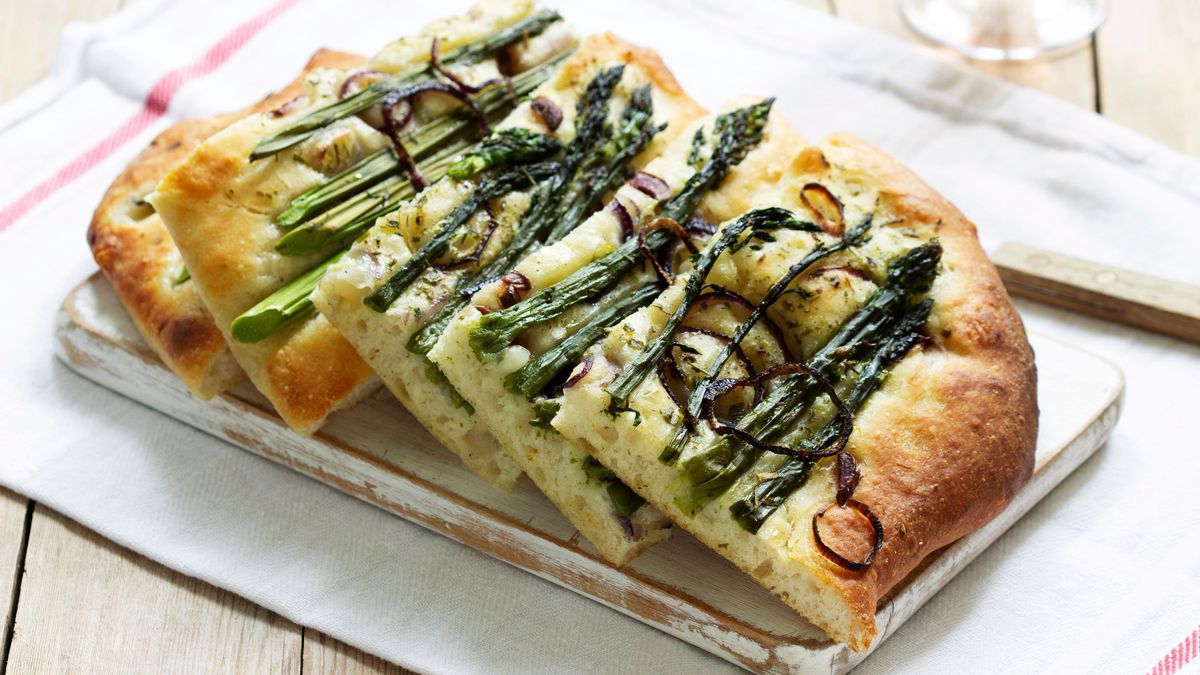 Spargel-Focaccia