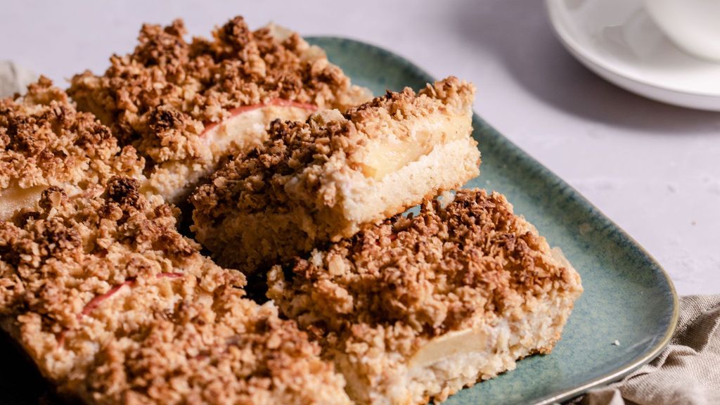 Veganer Apfel-Streuselkuchen