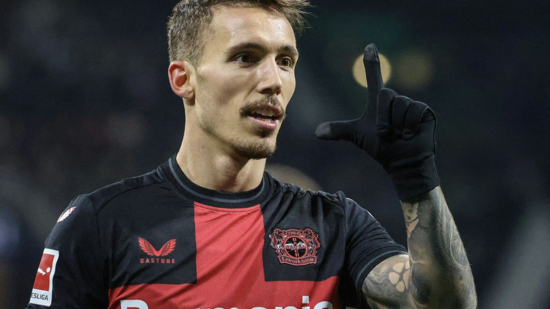 <strong>Platz 4 (geteilt): Alejandro Grimaldo</strong><br>Verein: Bayer Leverkusen<br>Marktwertentwicklung: +10 Millionen Euro (+28,6%)<br>Aktueller Marktwert: 45 Millionen Euro