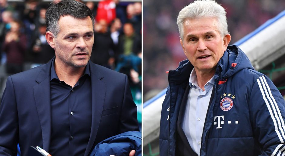 
                <strong>Willy Sagnol - Jupp Heynckes (FC Bayern München)</strong><br>
                Trainerwechsel: 9. Oktober 2017Nach nur einem Spiel - dem 2:2 nach 2:0-Führung bei Hertha BSC - musste Willy Sagnol (li.) beim FC Bayern München auch schon wieder ins zweite oder dritte oder vierte Glied zurücktreten. Die Bosse Uli Hoeneß und Karl-Heinz Rummenigge holten Jupp Heynckes zum dritten Mal zurück. Der Triple-Trainer gab damit im zarten Alter von 72 Jahren sein Comeback auf der großen Fußballbühne. Und der Franzose? Der bekam einen Posten als "Technischer Mitarbeiter".
              