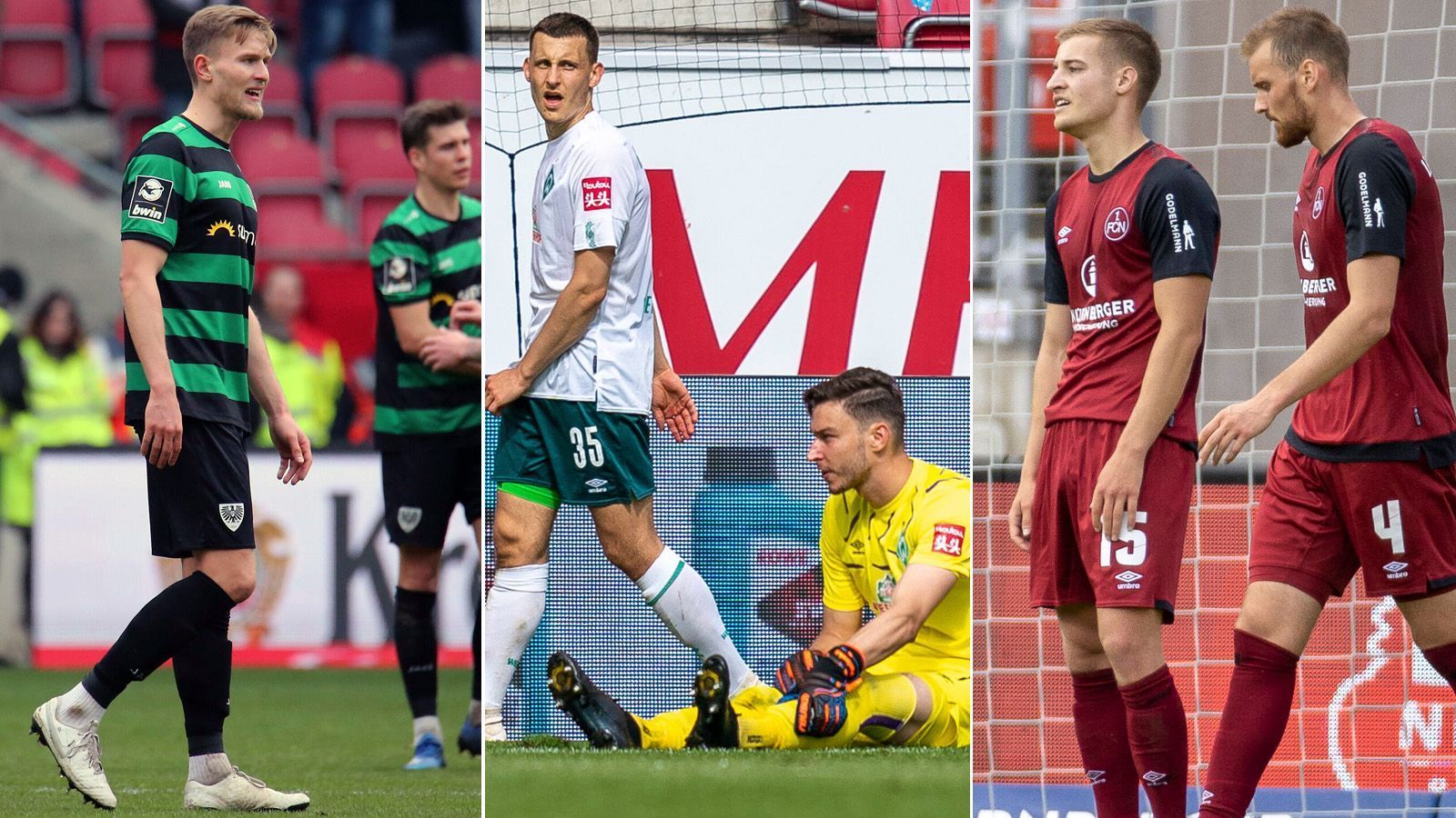 
                <strong>Diese Bundesliga-Gründungsmitglieder stehen am Abgrund</strong><br>
                Kurz vor dem Ende der Saison 2019/20 stehen zahlreiche Traditionsvereine mächtig unter Druck. Bei einigen Vereinen geht es um nicht weniger als das nackte Überleben. ran.de zeigt, welche einstigen Bundesliga-Gründungsmitglieder am sportlichen (bzw. finanziellen) Abgrund stehen. (Stand: 23. Juni 2020).
              