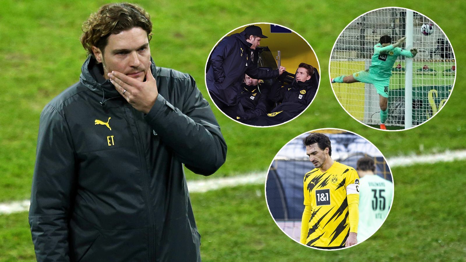 
                <strong>Terzic-Dilemma beim BVB - Das läuft alles schief</strong><br>
                Mit dem enttäuschenden 2:2 gegen Hoffenheim ist Dortmund-Trainer Edin Terzic exakt zwei Monate im Amt. Unter dem jungen Favre-Nachfolger läuft beim BVB aber weiterhin einiges schief. ran.de zeigt die Problemstellen der Borussia. (Stand: 13. Februar 2021)
              