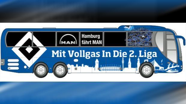 
                <strong>Mannschaftsbus</strong><br>
                Doch es blieb nicht Hamburgs einzige fragwürdige Entscheidung des Sommers. Nur kurze Zeit später folgte das nächste Fettnäpfchen. Zusammen mit MAN initiierte der HSV eine Aktion, bei der die Fans den neuen Mannschaftsbus mitgestalten konnten. Was natürlich nach hinten losging. 
              