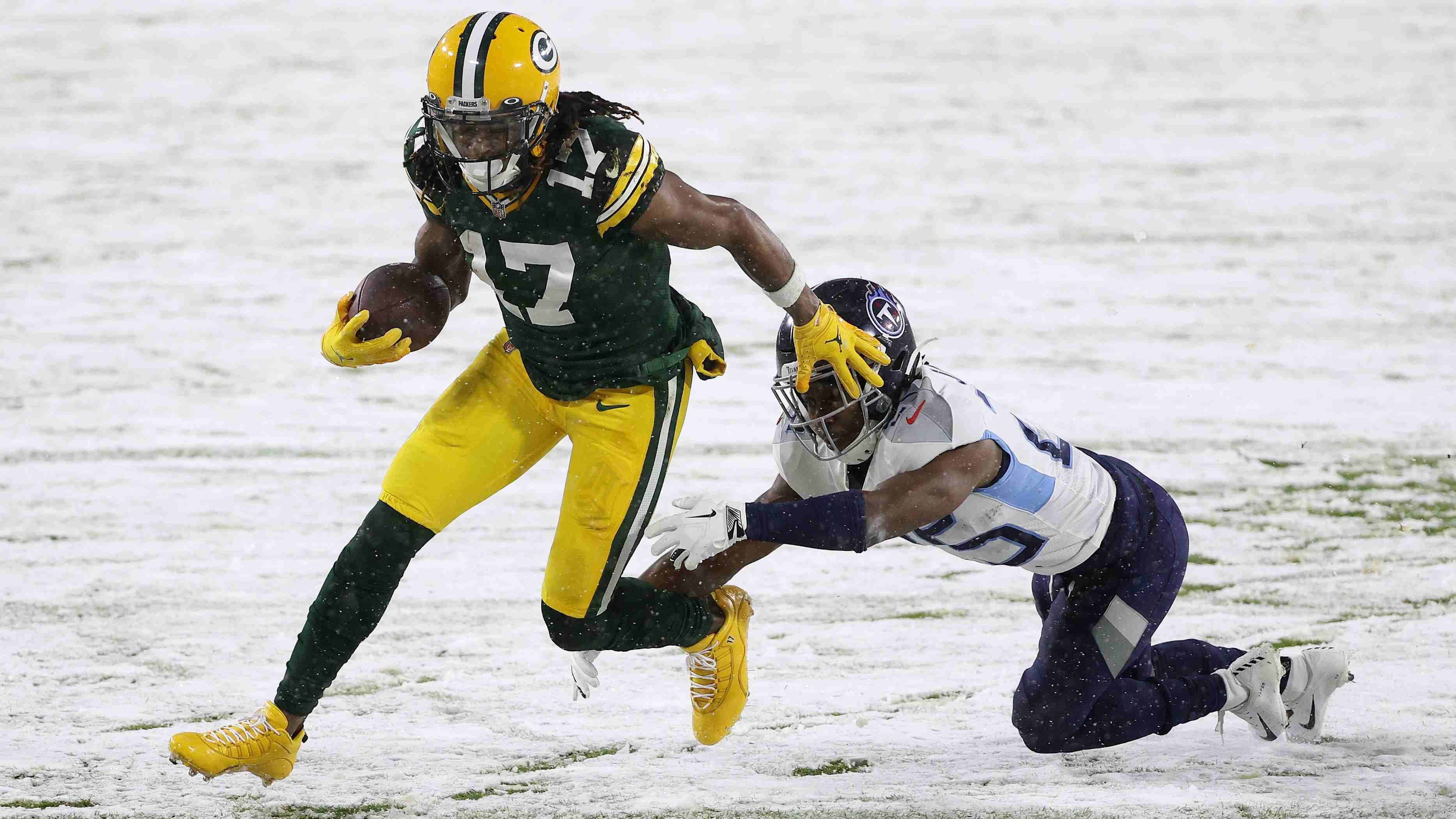 
                <strong>Platz 5: Davante Adams (Green Bay Packers)</strong><br>
                - Quote: +10000 (bei 100 Dollar Einsatz und gewonnener Wette gibt es 10000 Dollar raus) -- Position: Wide Receiver
              