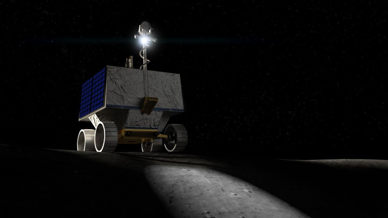 Mitte der 2020er Jahre will die NASA den VIPER-Rover zum Mond schicken. Er soll bis in einen Meter Tiefe nach gefrorenem Wasser bohren.
