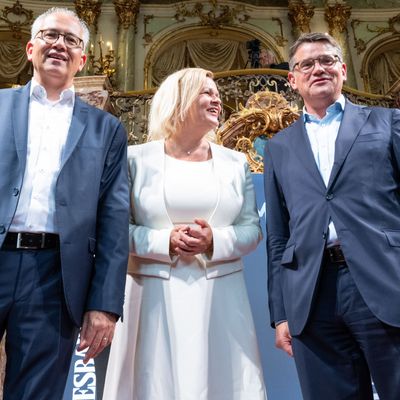 Tarek Al-Wazir, Nancy Faeser und Boris Rhein